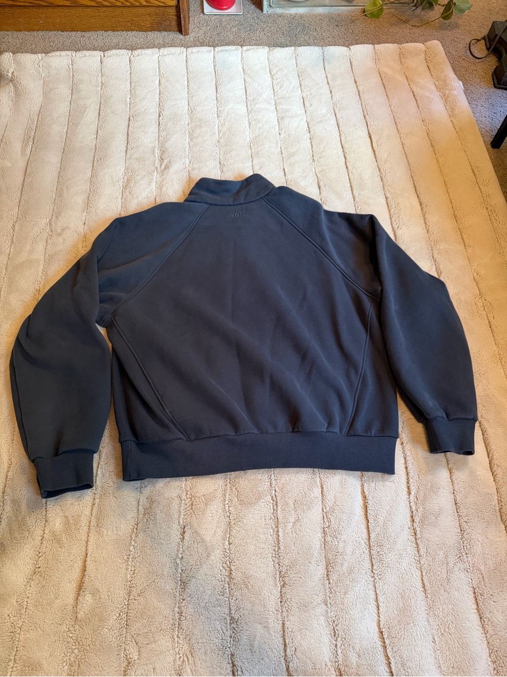 Vuori Restore Double Zip Sweatshirt, Navy, Size Medium - Picture 2 of 2
